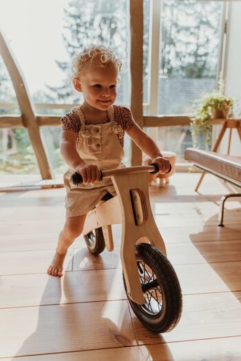 Laufling - vélo de marche en bois, 2 à 4 ans (siège réglable en hauteur) 1