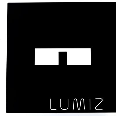 Lumiz Metallplatte - 20 cm - schwarz