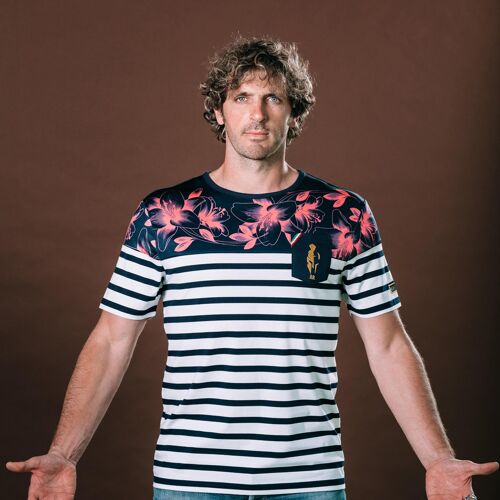 T-shirt Marinière rugby Amore de Parigi - Mirco Bergamasco