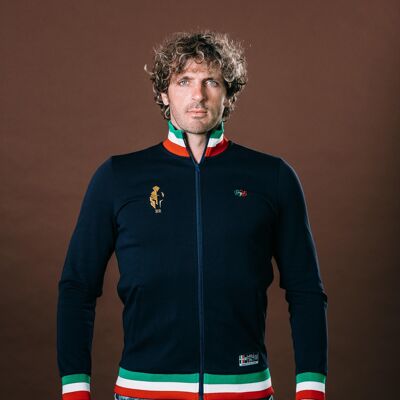 Internazionale Italiano Sweatshirt mit Reißverschluss - Mirco Bergamasco