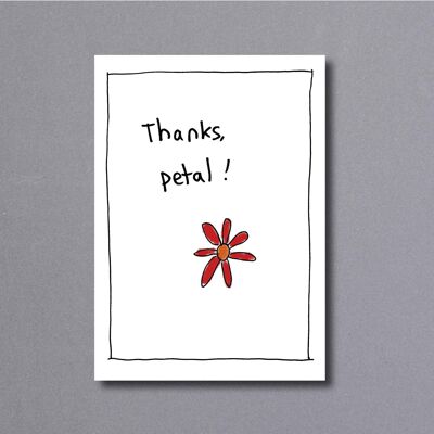 Thanks Petal – thank you card