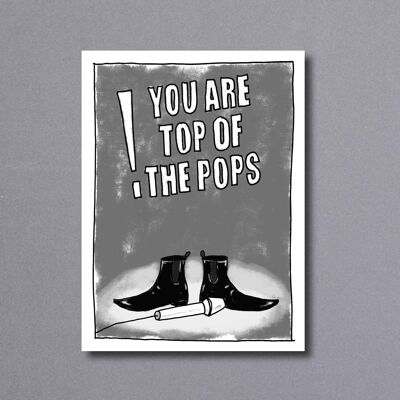 Top Of The Pops – father's day card