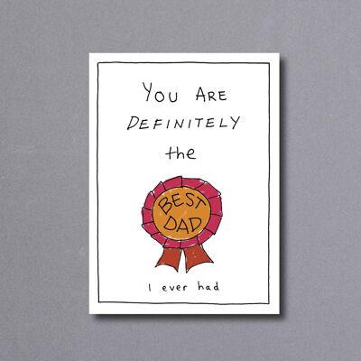 Best Dad Ever – father's day card