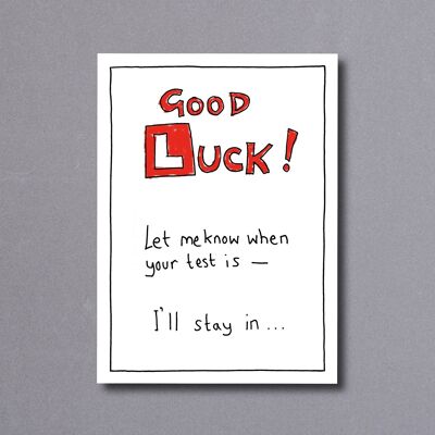 Good Luck Test – greetings card
