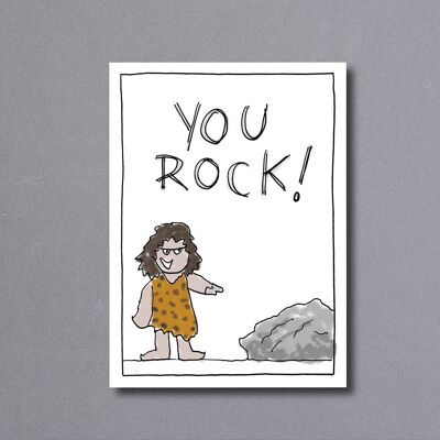 You Rock – greetings card