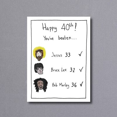 Birthday 40th – birthday card