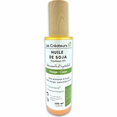 Huile de Soja (Soyabean Oil) pure et  100% naturelle - 100ml