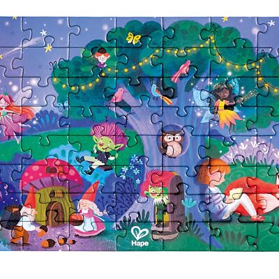 Puzzle gigante (1,50m) que brilla en la oscuridad - Bosque 200 piezas