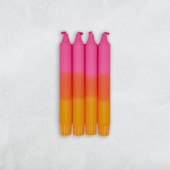 Bougies design Dip Dye / Party Neon Crush 1