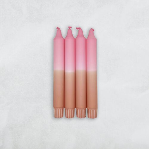 Dip Dye Design Candles / Bubblegum x Blush