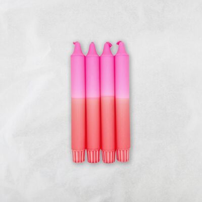 Candele Dip Dye Design / Neon Pink x Cranberry