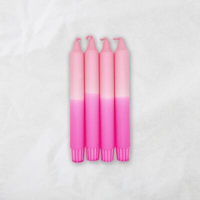 Candele Dip Dye Design / Gomma da masticare x rosa brillante