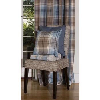 Angus Duck Egg Blue Tartan Coussin-49cm x 49cm 8