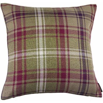 Coussin Angus Violet + Tartan Vert - 43cm x 43cm 3