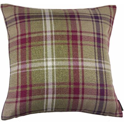 Angus Purple + Green Tartan Cushion-60cm x 60cm