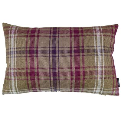 Angus Purple + Green Tartan Cushion-50cm x 30cm
