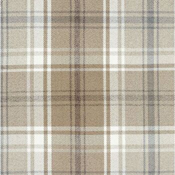 Coussin Tartan Angus Beige Crème - 50cm x 30cm 7