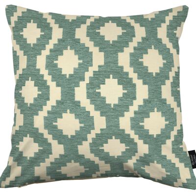 Arizona Geometric Duck Egg Blue Cushion-43cm x 43cm