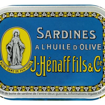 SARDINAS EN ACEITE DE OLIVA HENAFF CAJA DE COLECCIONISTA 115 G