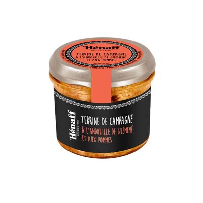Terrine de campagne a l'andouille de guemene et aux pommes henaff selection 90g