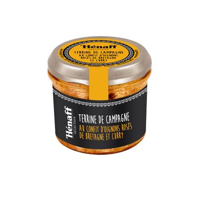 Terrine de campagne au confit d'oignons et curry henaff selection 90g