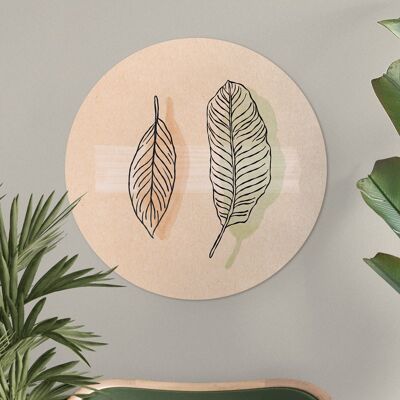 Wall circle Nature Horizontal Japandi - 45 cm - wall circle