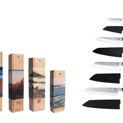 Complete Bunka knife set - 4 pieces