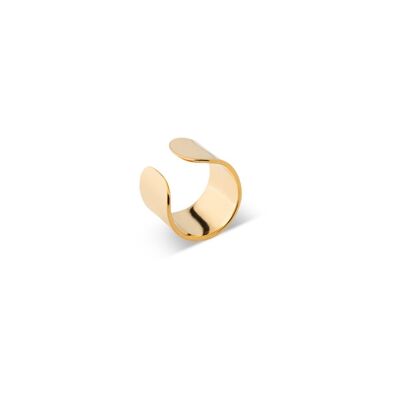 Bold Flat Ear Cuff Gold