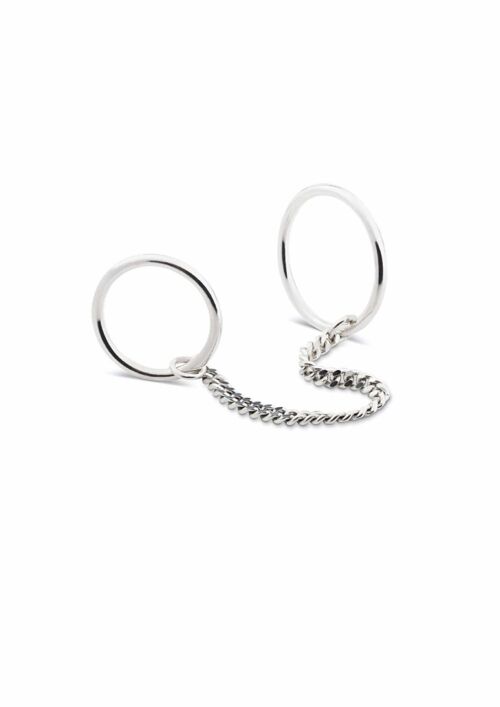 Chained Rings Silver