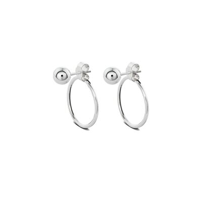 Boucles d'Oreilles Cordes Argent