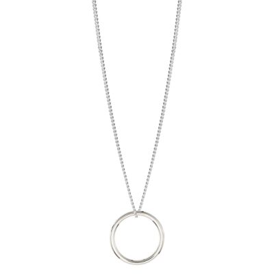 Circle Necklace Silver