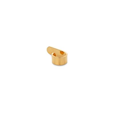 Polsino dell'orecchio superiore piatto in oro
