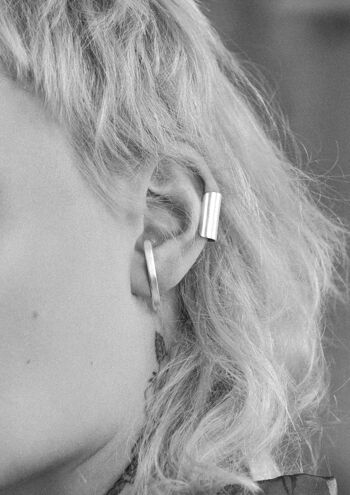 Tube 1.5 Ear Cuff Argent 2