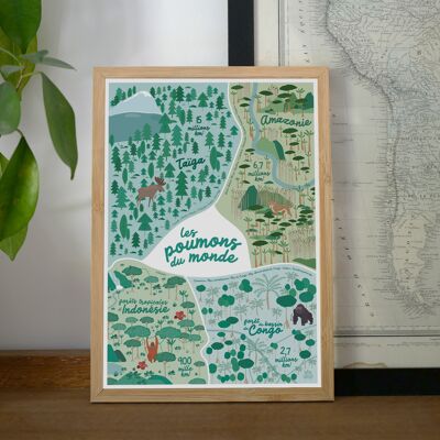 Großes Wald-Kinderposter A3