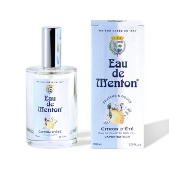Eau de Menton Citron d'Eté (Citron, Fleur d'Oranger) - 100ml 1