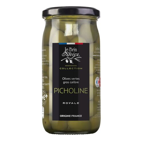 Olives vertes variété Picholine origine France