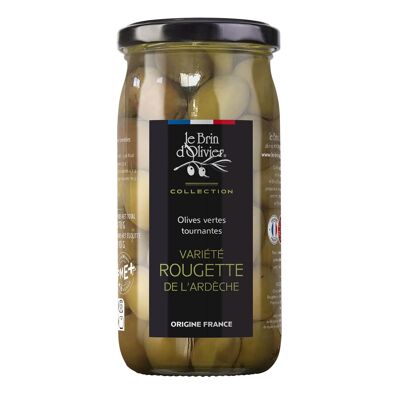 Olive rotanti, varietà Rougette dell'Ardèche, Francia