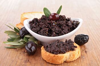 Tapenade d'olives noires variété Tanche origine France 2