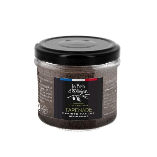 Tapenade d'olives noires variété Tanche origine France