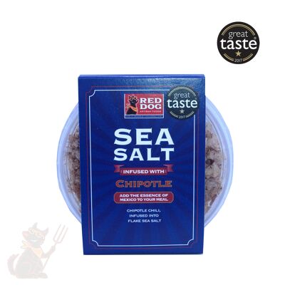 Chipotle infused Sea Salt - 80 grams