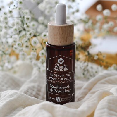 Organic calendula & hazelnut hair serum - Protector and conditioner