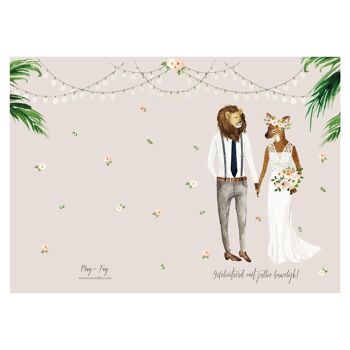Carte de Voeux Belle Weddingcouple 2