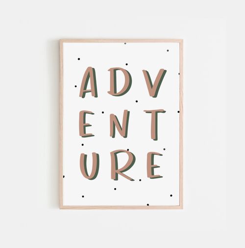 Adventure A3 Nursery Print