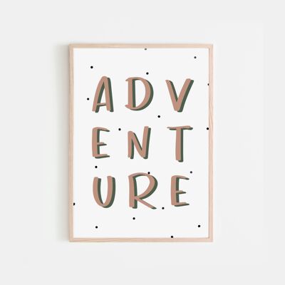Adventure A3 Nursery Print