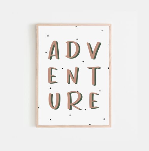 Adventure A4 Nursery Print