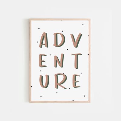 Adventure A4 Nursery Print