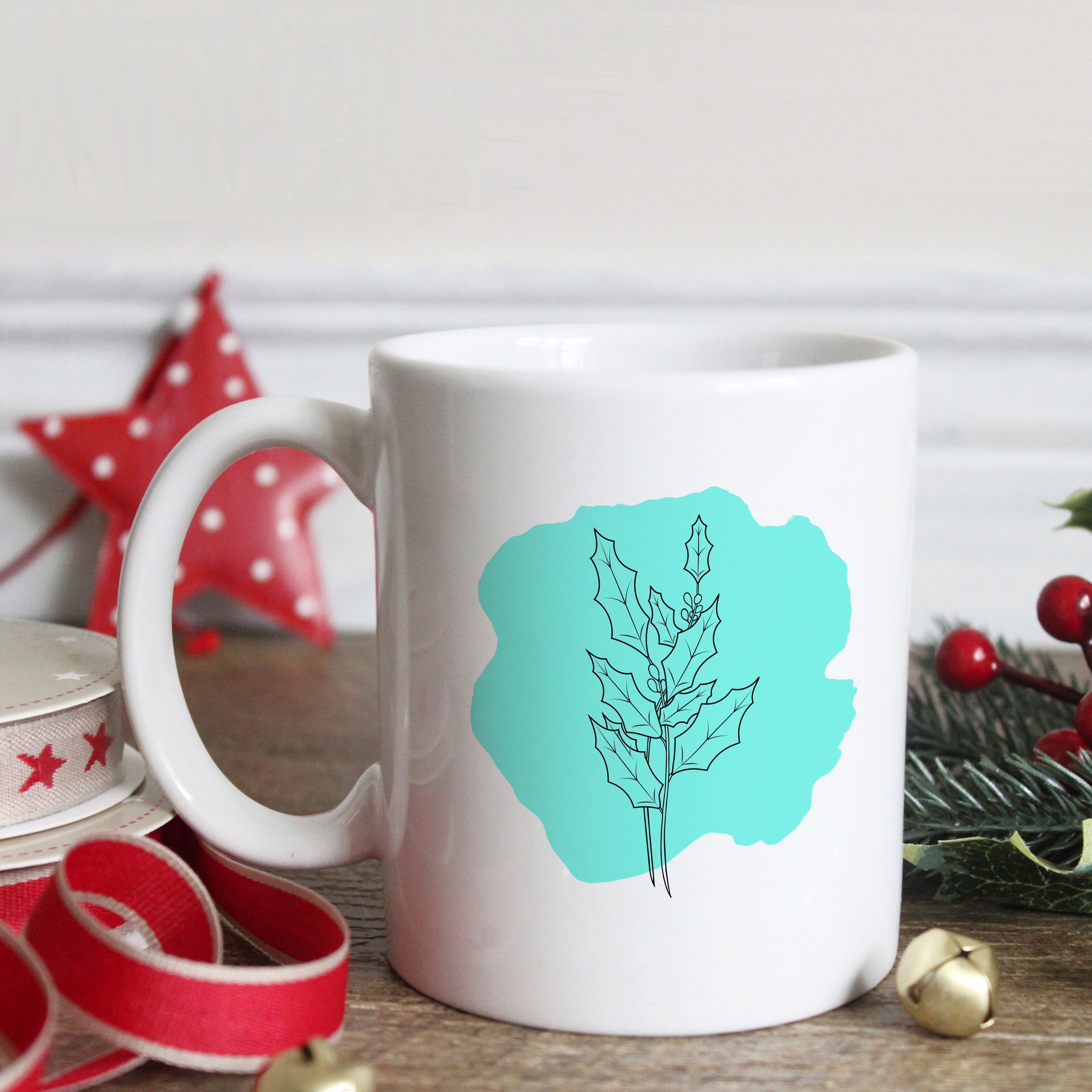 Tazza di fiori di nascita di dicembre