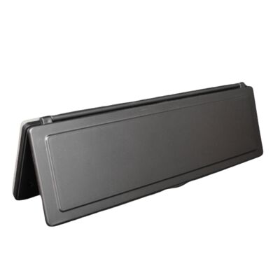 Satin Black Magflap MK2 - Excluidor de borrador de buzón - Cierre magnético - Fabricado en el Reino Unido