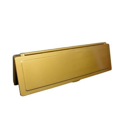 Brass Effect Magflap MK2 - Excluidor de borrador de buzón - Cierre magnético - Fabricado en el Reino Unido