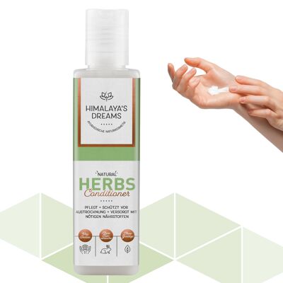 Acondicionador Ayurveda Herbs 200ml, cosmética natural certificada, vegana, libre de siliconas